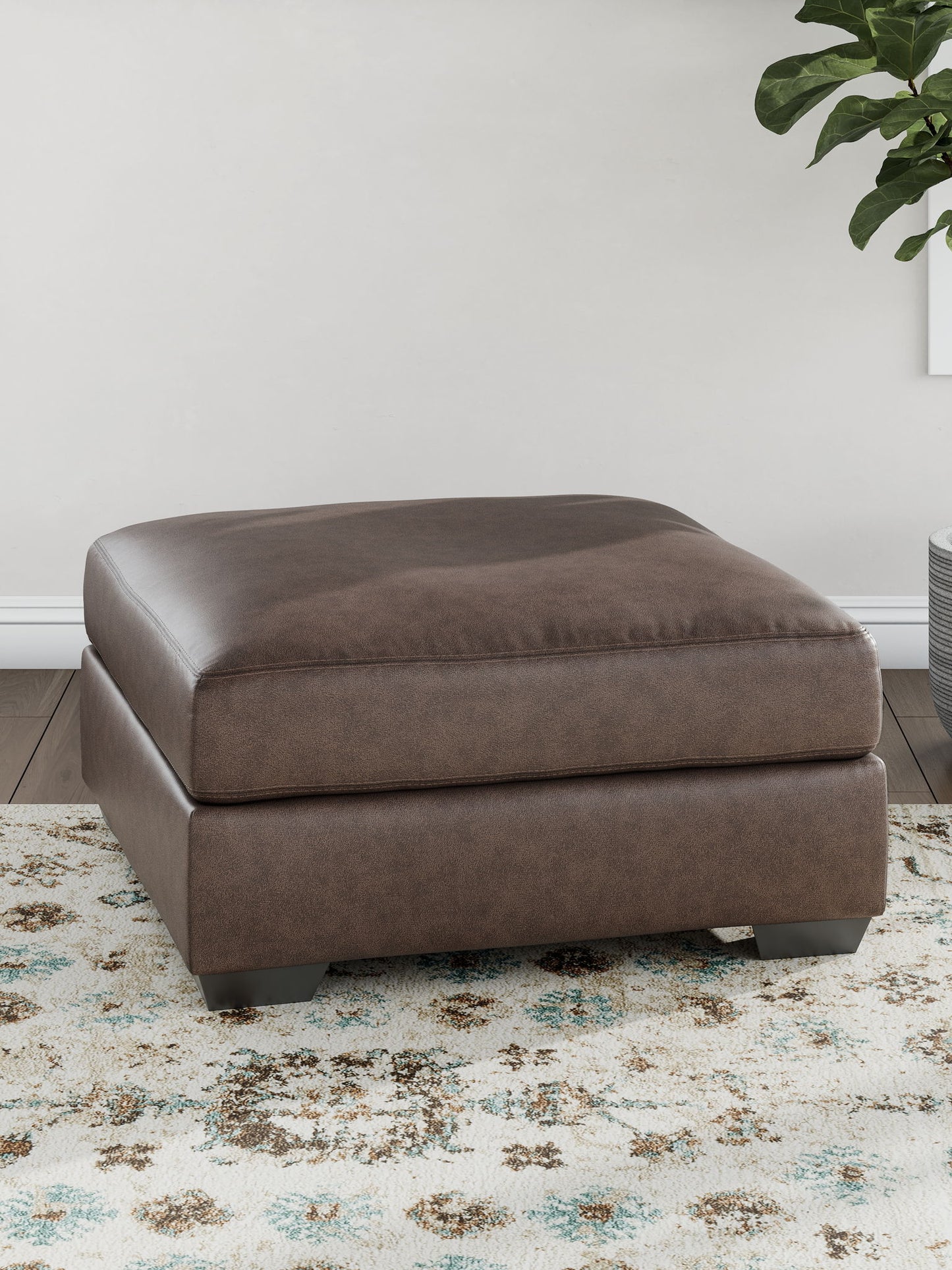 WillowBend - Umber - Oversized Accent Ottoman - Hornell Furniture Outlet