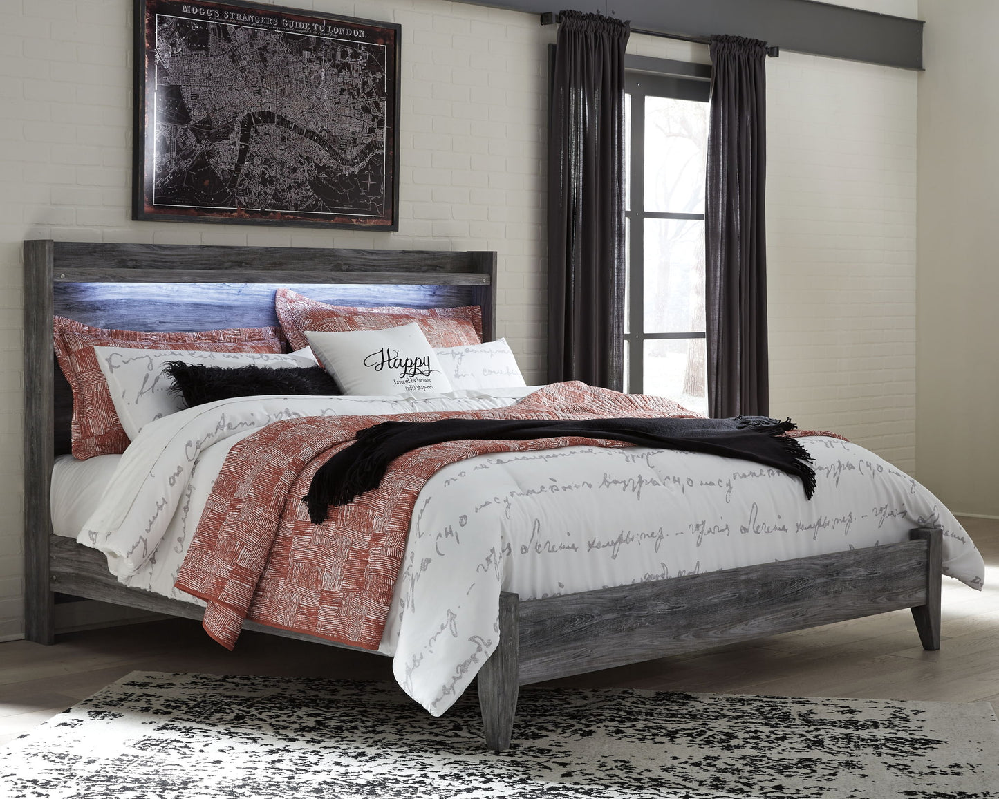 Baystorm - LED Panel Bed - Hornell Furniture Outlet