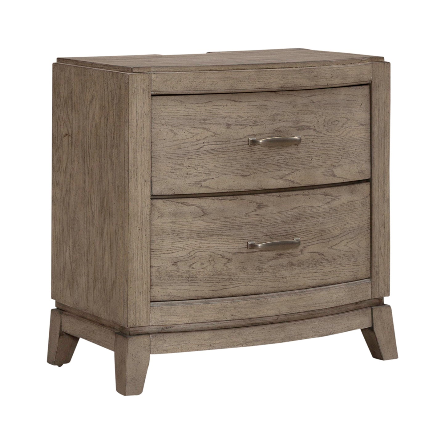 Avalon - Nightstand With Charging Station - Burnished Beige - Hornell Furniture Outlet