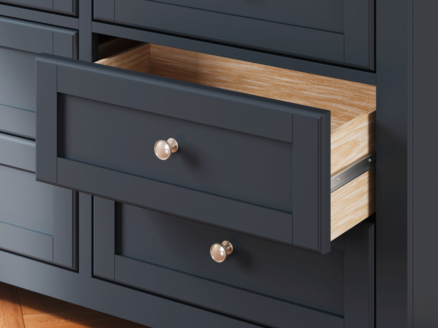 Landocken - Brown / Blue - Dresser - Hornell Furniture Outlet