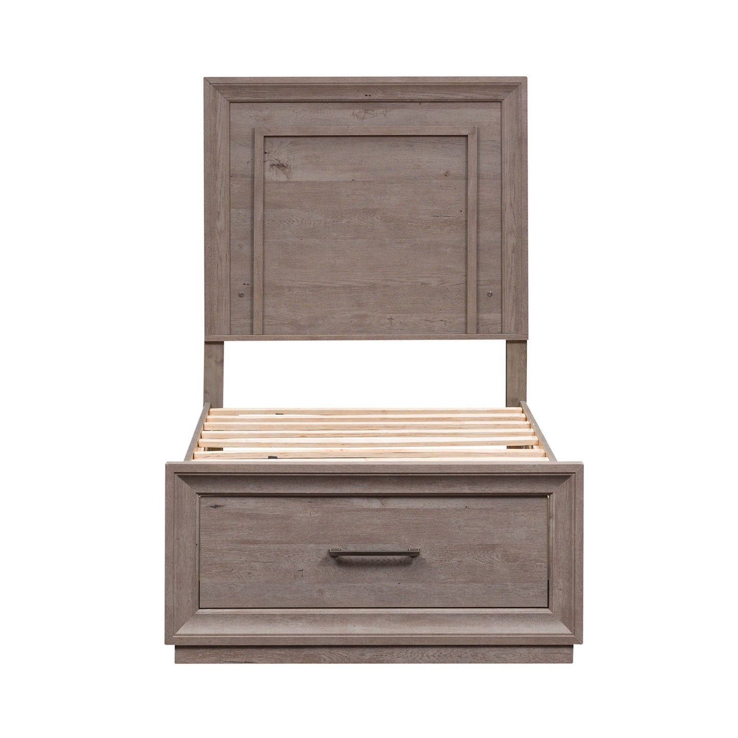 Horizons - Twin Storage Bed - Medium Gray - Hornell Furniture Outlet