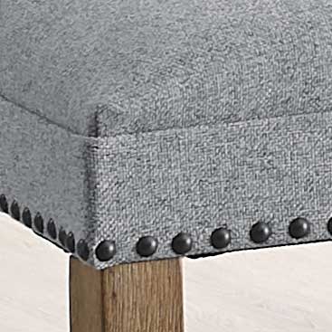 Grayson - Counter Chair With Nailhead (Set of 2) - Dark Gray - Hornell Furniture Outlet