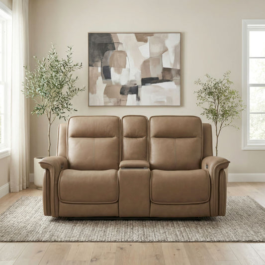 Cora - Loveseat With Console P3 & ZG - Hornell Furniture Outlet