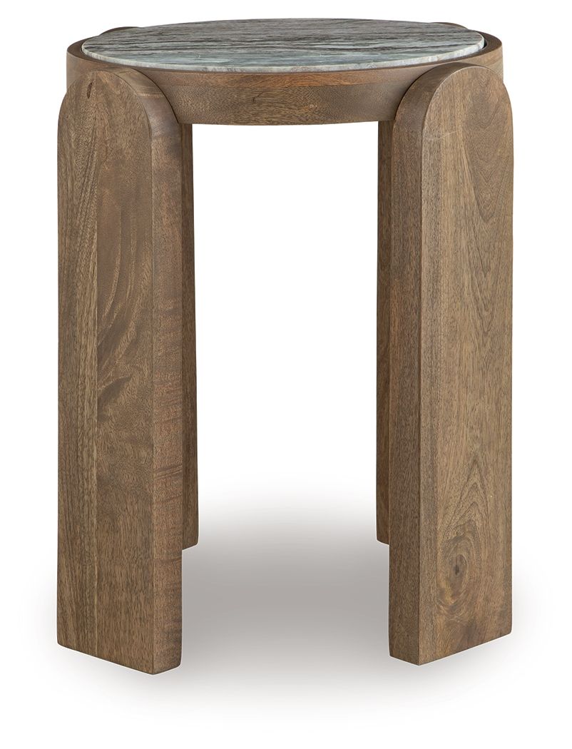 Gavrilley - Gray / White / Brown - Accent Table - Hornell Furniture Outlet