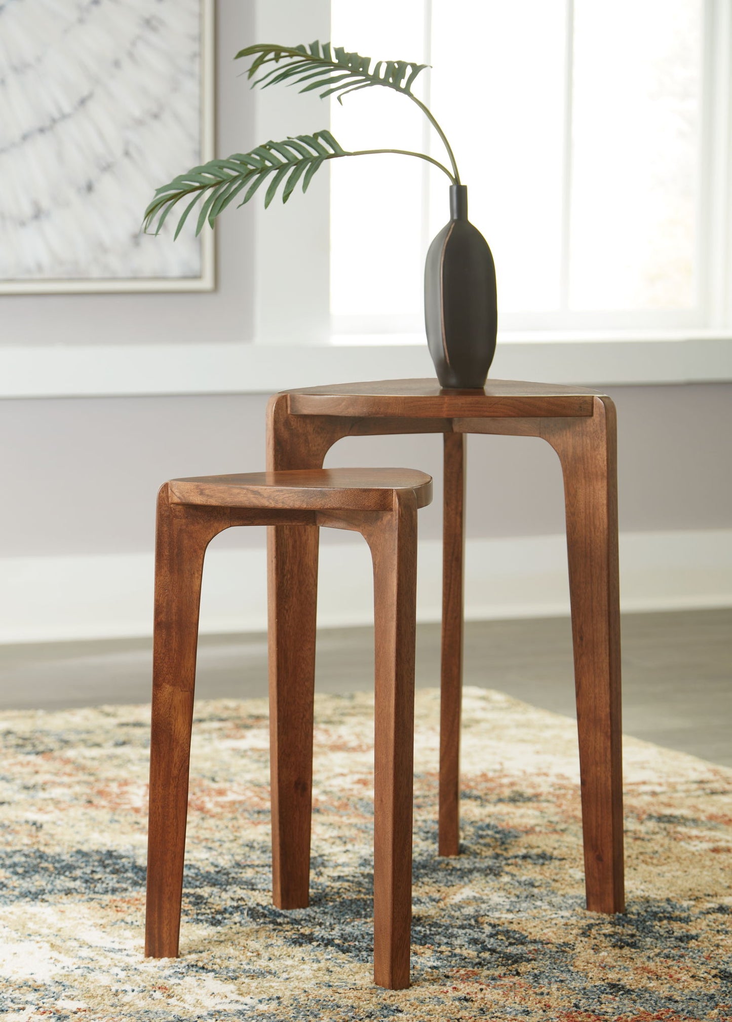 Brynnleigh - Medium Brown - Accent Table Set (Set of 2) - Hornell Furniture Outlet