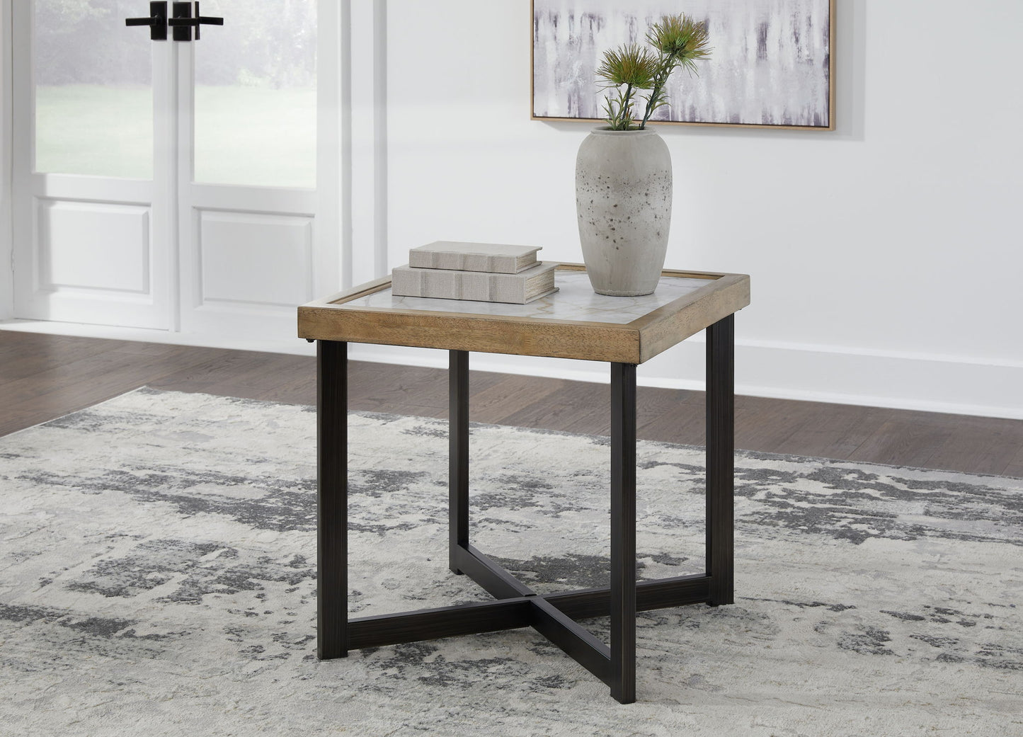 Montia - Multi - Square End Table - Hornell Furniture Outlet