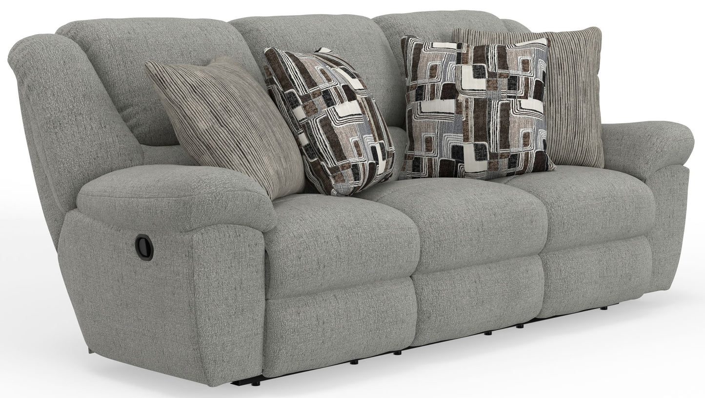 Trifecta - Sofa With 3 Recliners and Drop Down Table - Hornell Furniture Outlet