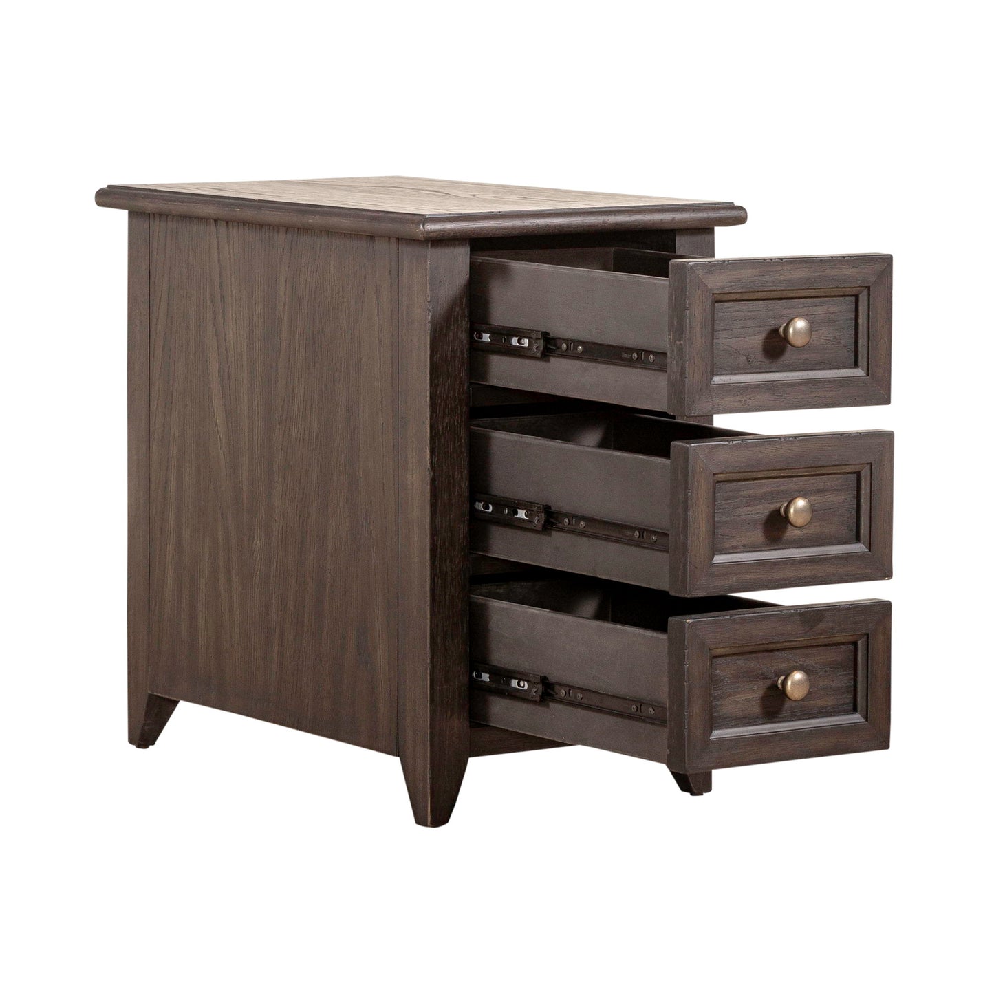 Mill Creek - Chair Side Table - Dark Brown - Hornell Furniture Outlet