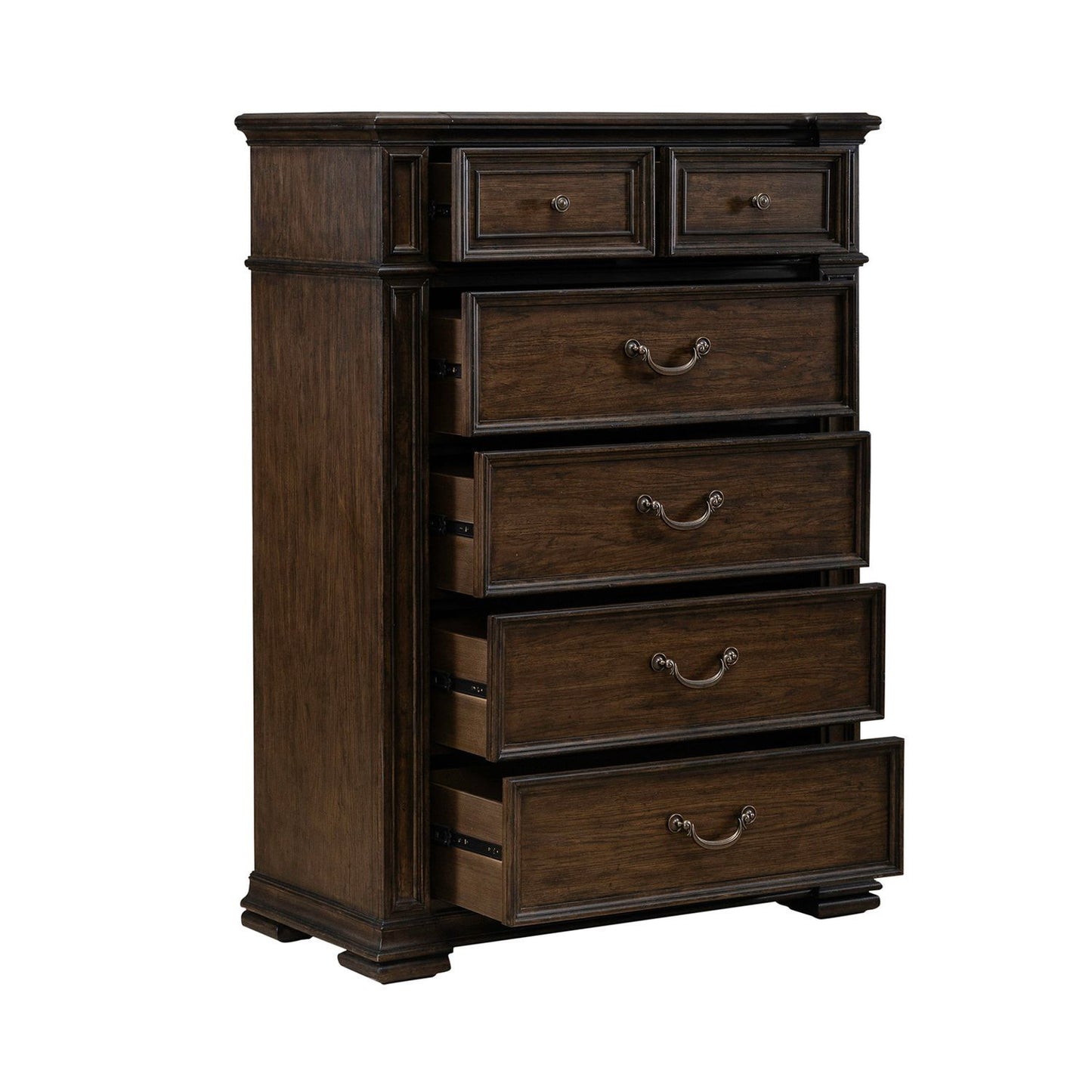 Provence Park - 6 Drawer Chest - Brown - Hornell Furniture Outlet
