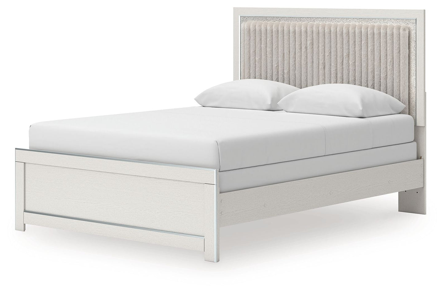 Zuraleus - Queen Upholstered Panel Bed - White - Hornell Furniture Outlet