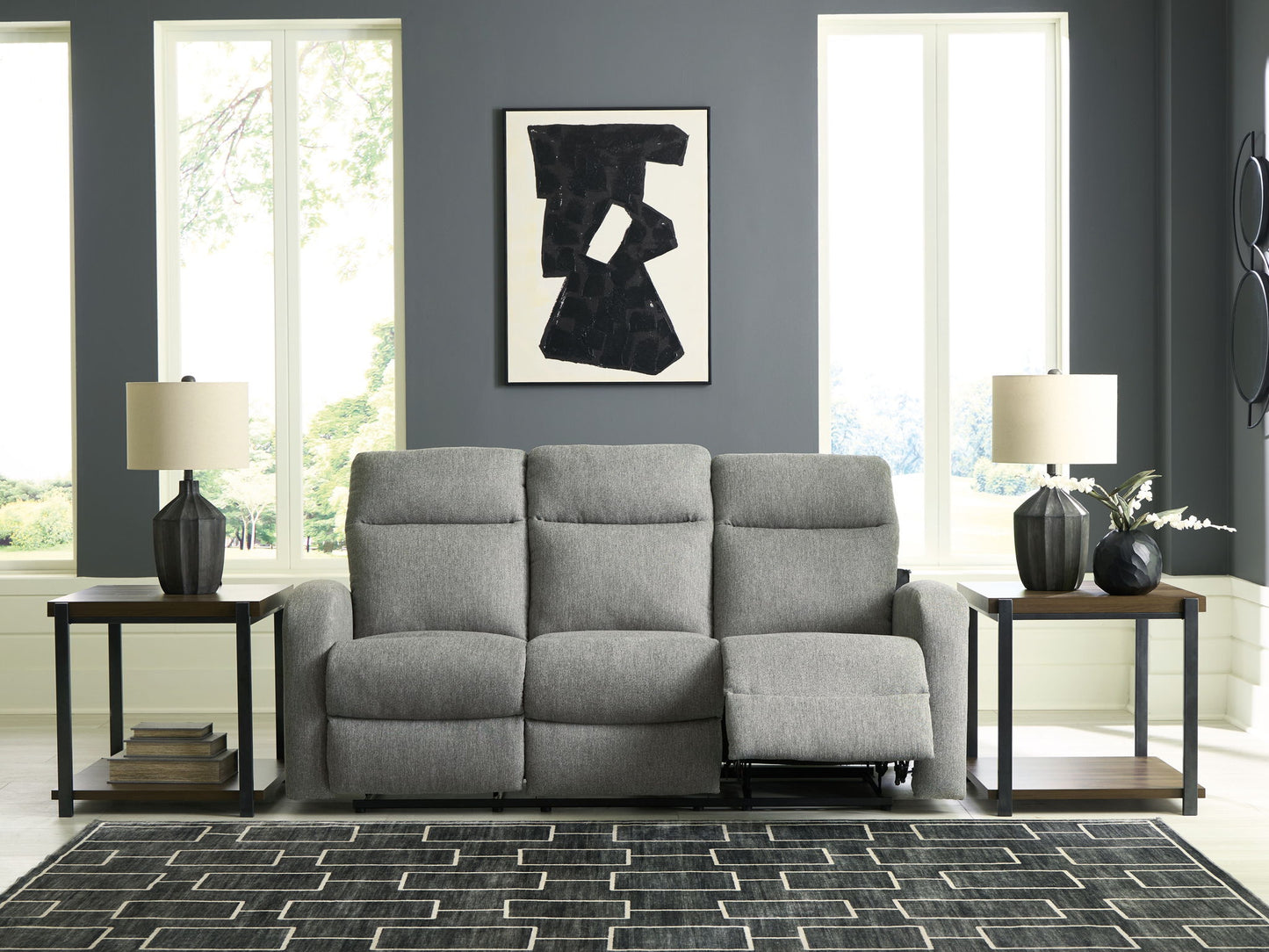Gauntlet - Sterling - Reclining Sofa - Hornell Furniture Outlet