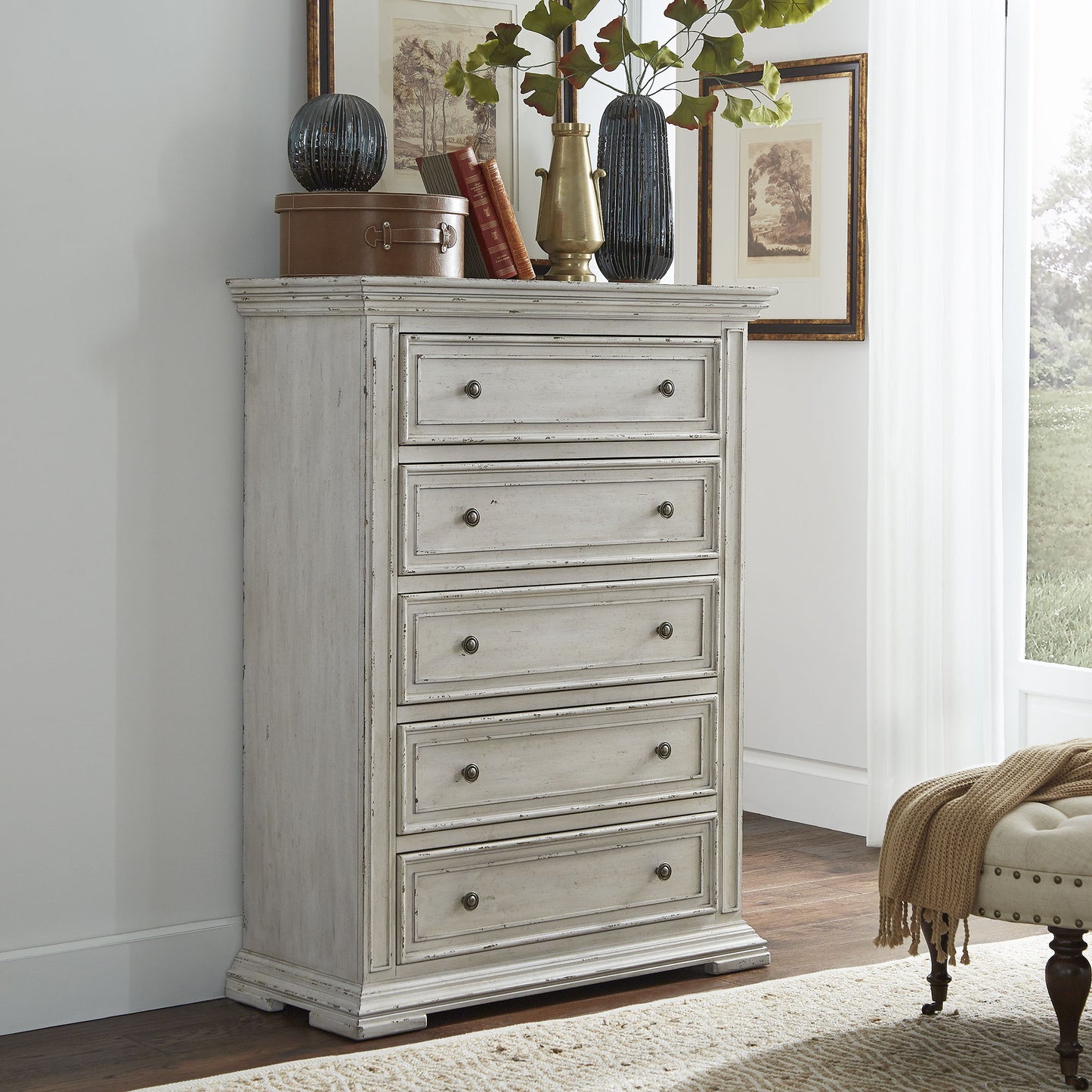 Big Valley - 5 Drawer Chest - Hornell Furniture Outlet
