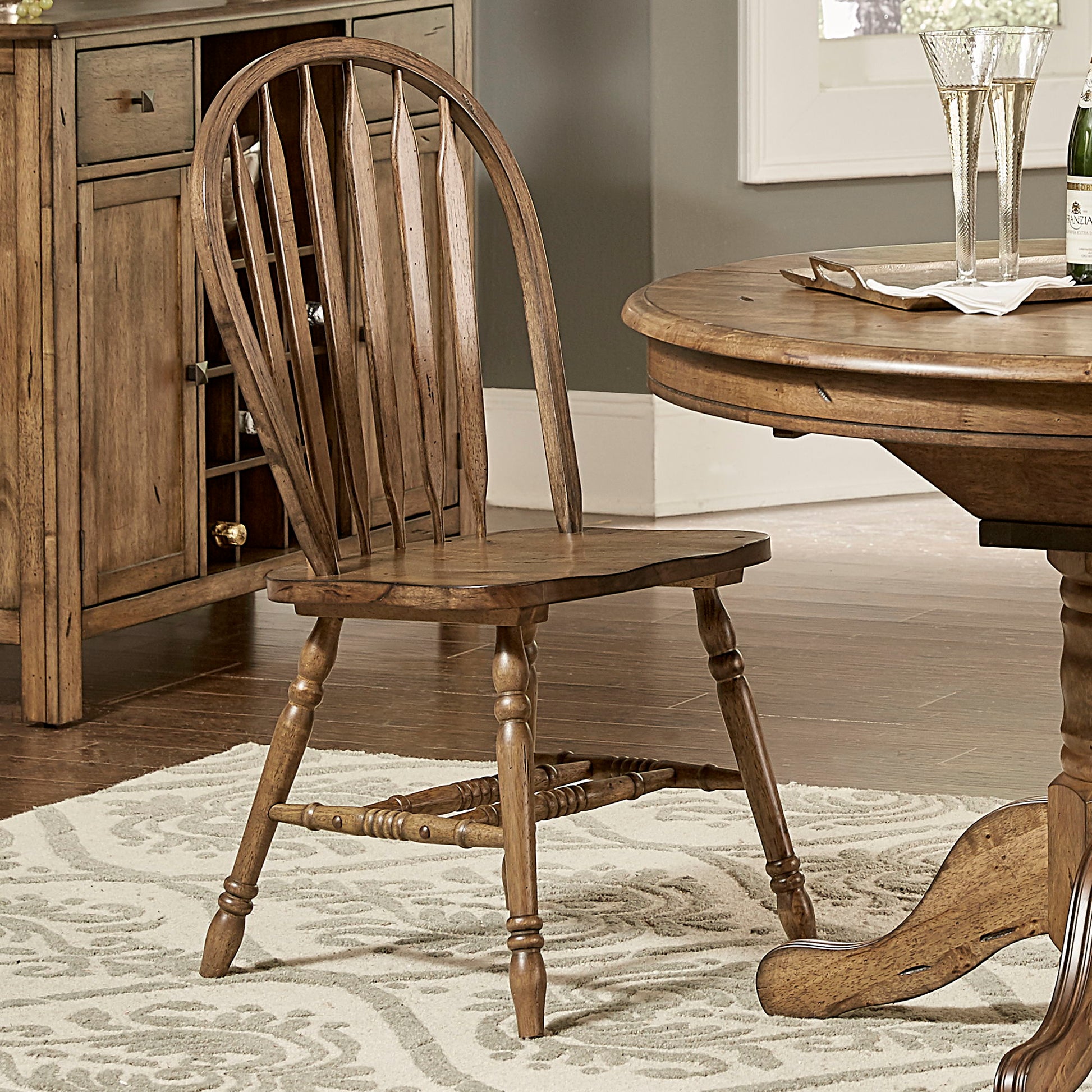Carolina Crossing - Windsor Side Chair - Hornell Furniture Outlet