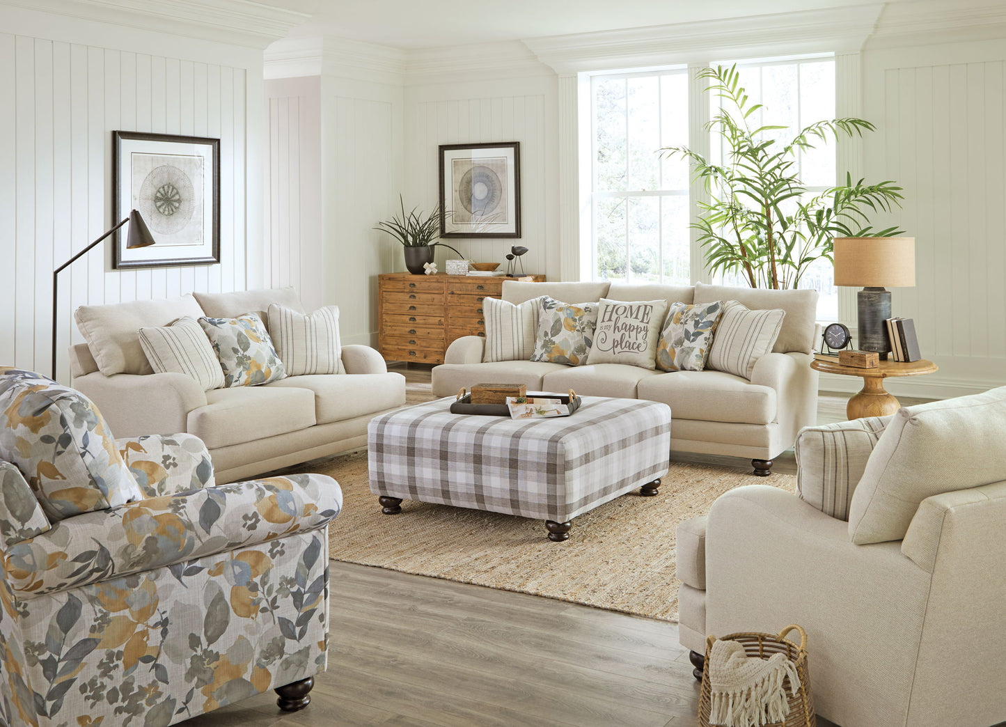Jonesport - Cocktail Ottoman - Mica - Hornell Furniture Outlet