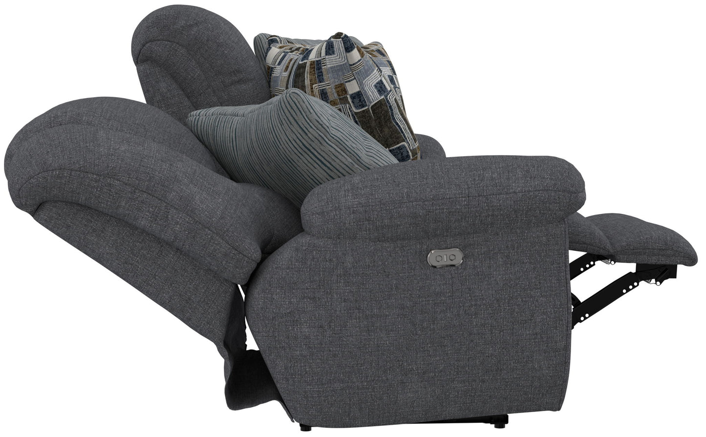 Trifecta - Sofa With 3 Recliners and Drop Down Table - Hornell Furniture Outlet