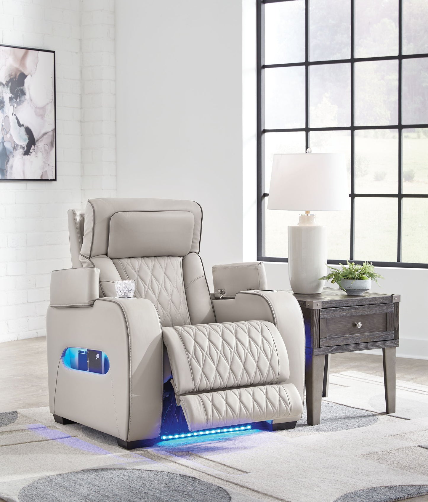 Boyington - Power Recliner/Adj Headrest - Hornell Furniture Outlet