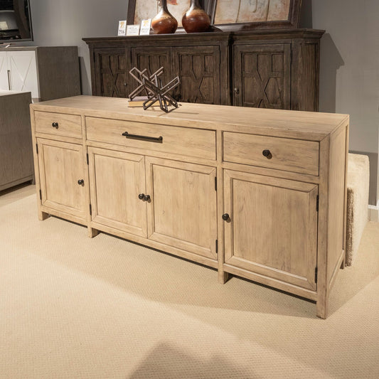 Proximity Place - 82" TV Console - Barley Buff - Hornell Furniture Outlet