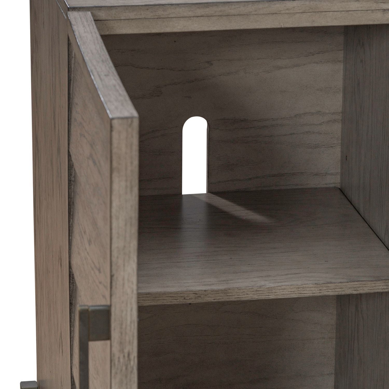 Pelicans Buff - 74" Accent TV Console - Gray - Hornell Furniture Outlet