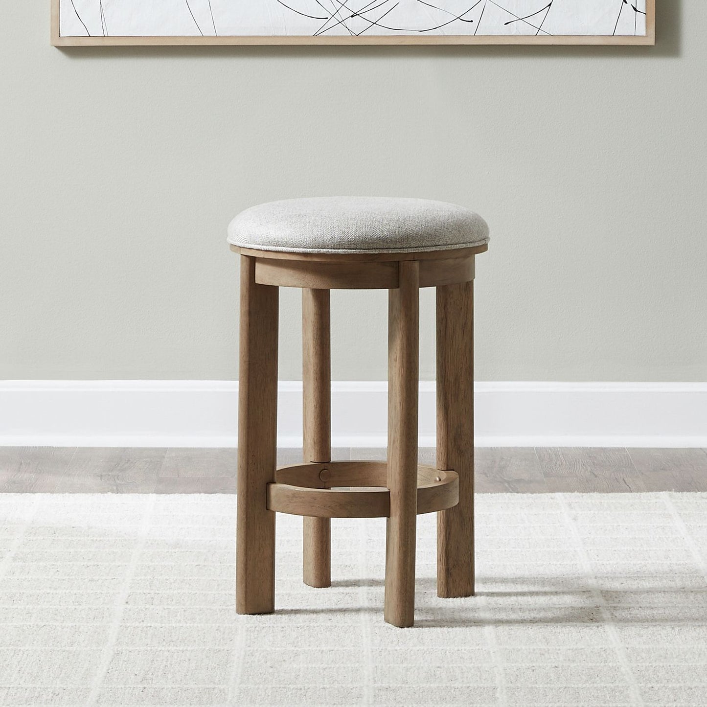 Ballentine - Upholstered Console Stool - Brown - Hornell Furniture Outlet