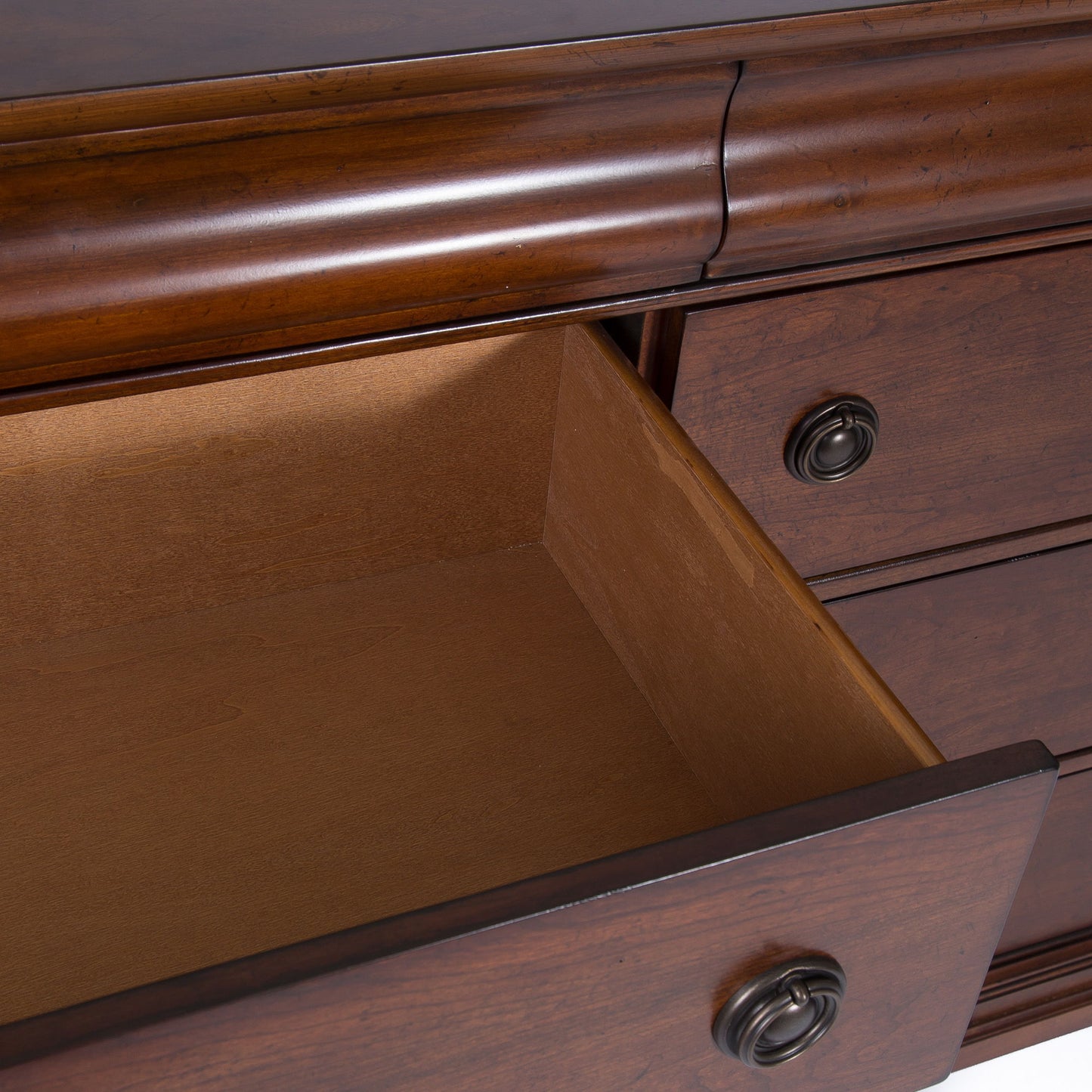 Rustic Traditions - 8 Drawer Dresser - Dark Brown - Hornell Furniture Outlet