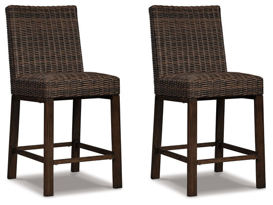 Paradise Trail - Medium Brown - Barstool (Set of 2) - Hornell Furniture Outlet