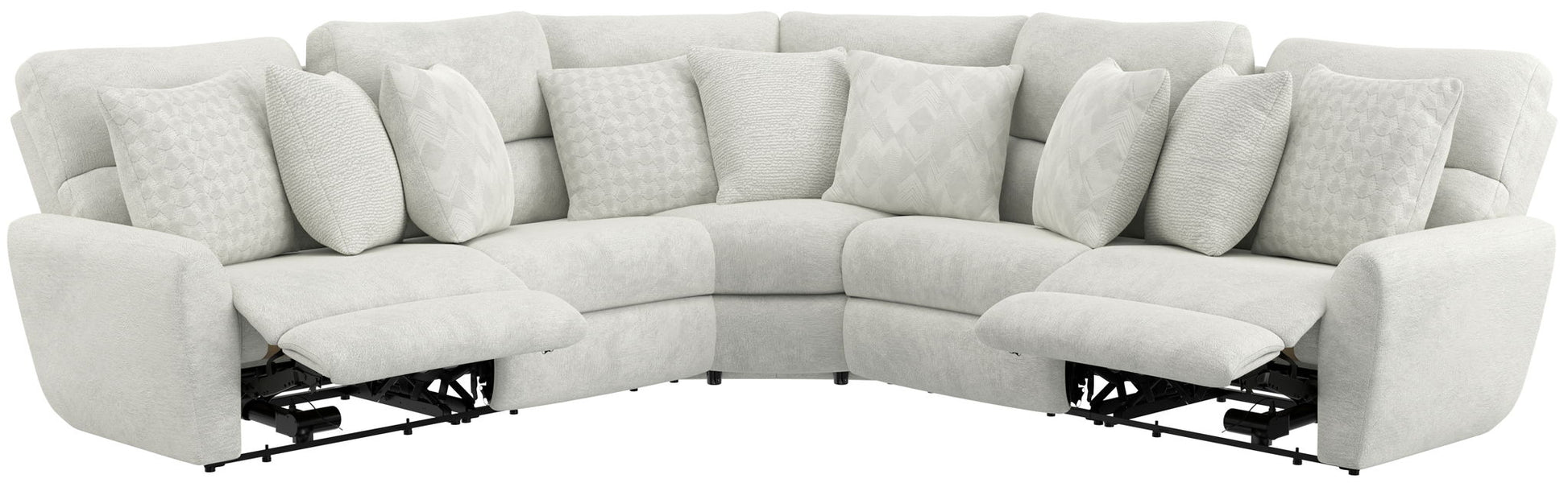 Majesty - Deep Seating Power Reclining Sectional - Hornell Furniture Outlet