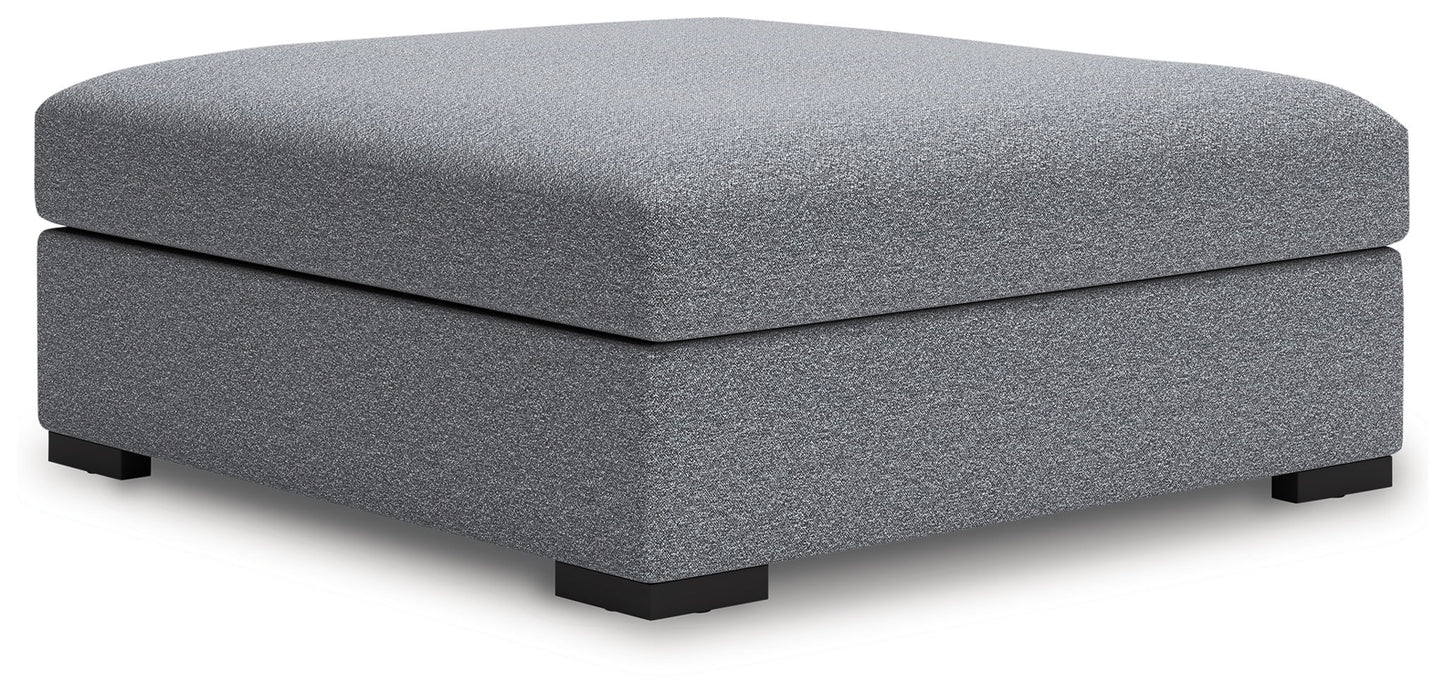 Bealton - Salt And Pepper - Oversized Accent Ottoman - Hornell Furniture Outlet