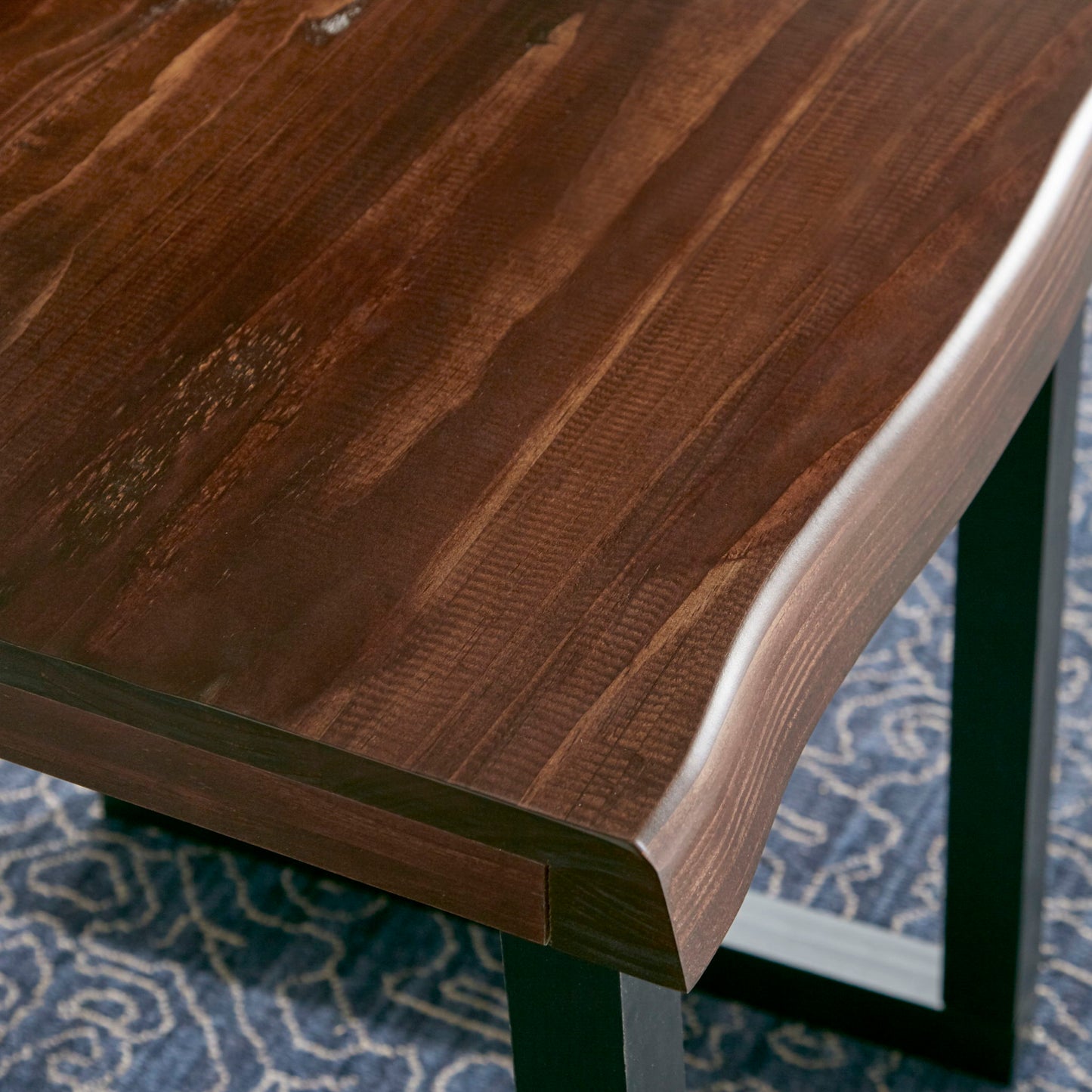 Jennings - Live Edge Cocktail - Brown - Hornell Furniture Outlet