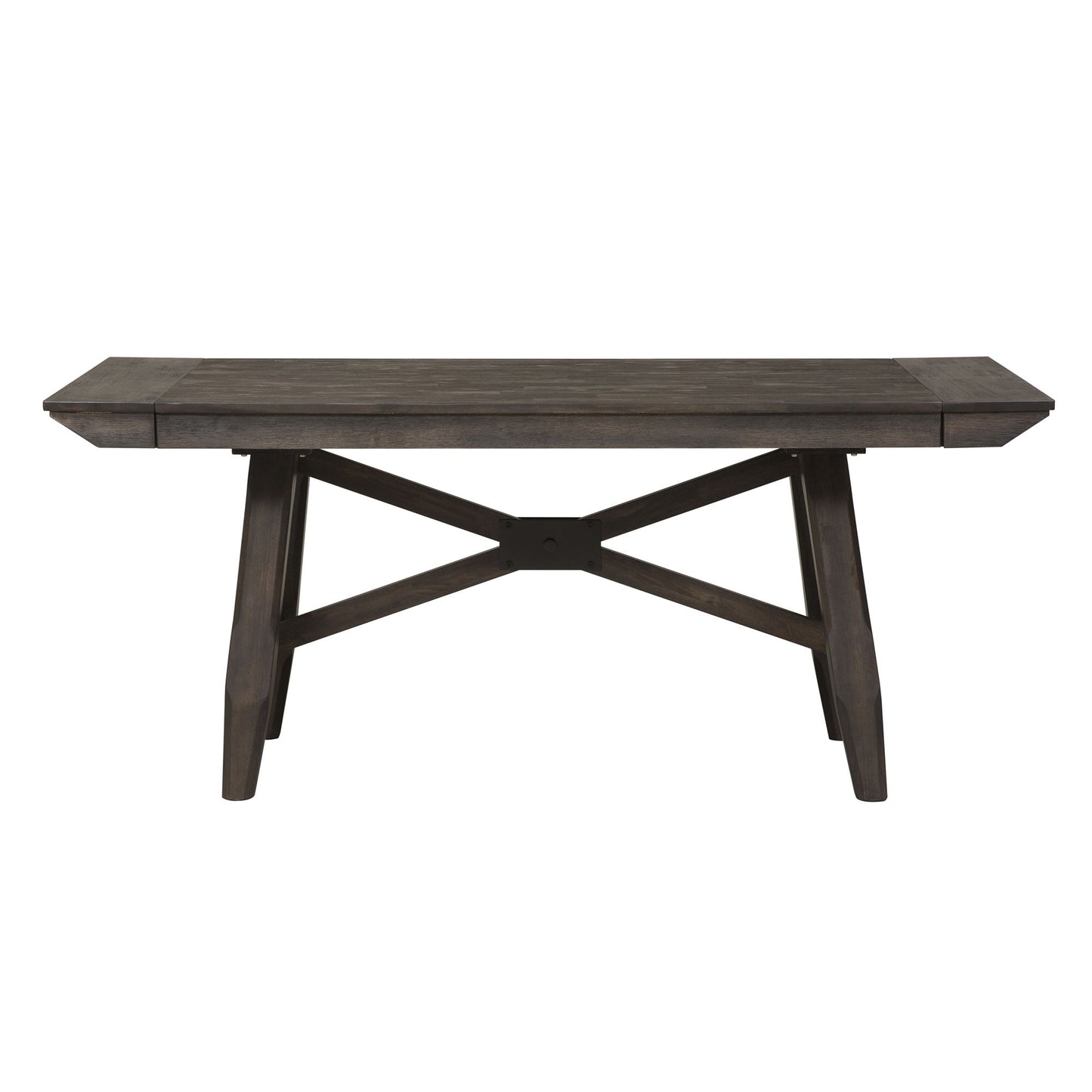 Double Bridge - Trestle Table - Dark Brown - Hornell Furniture Outlet