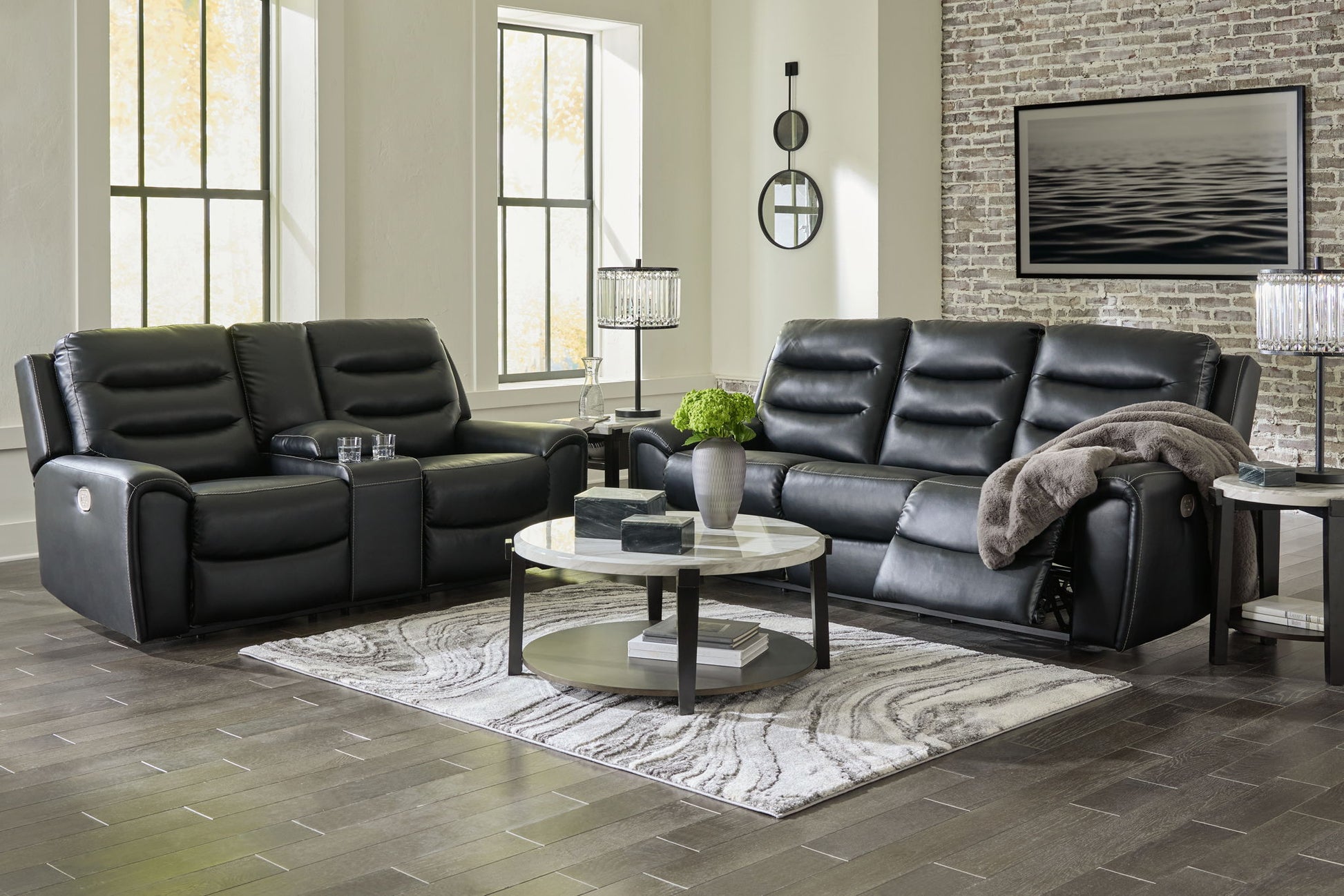Warlin - Power Reclining Living Room Set - Hornell Furniture Outlet