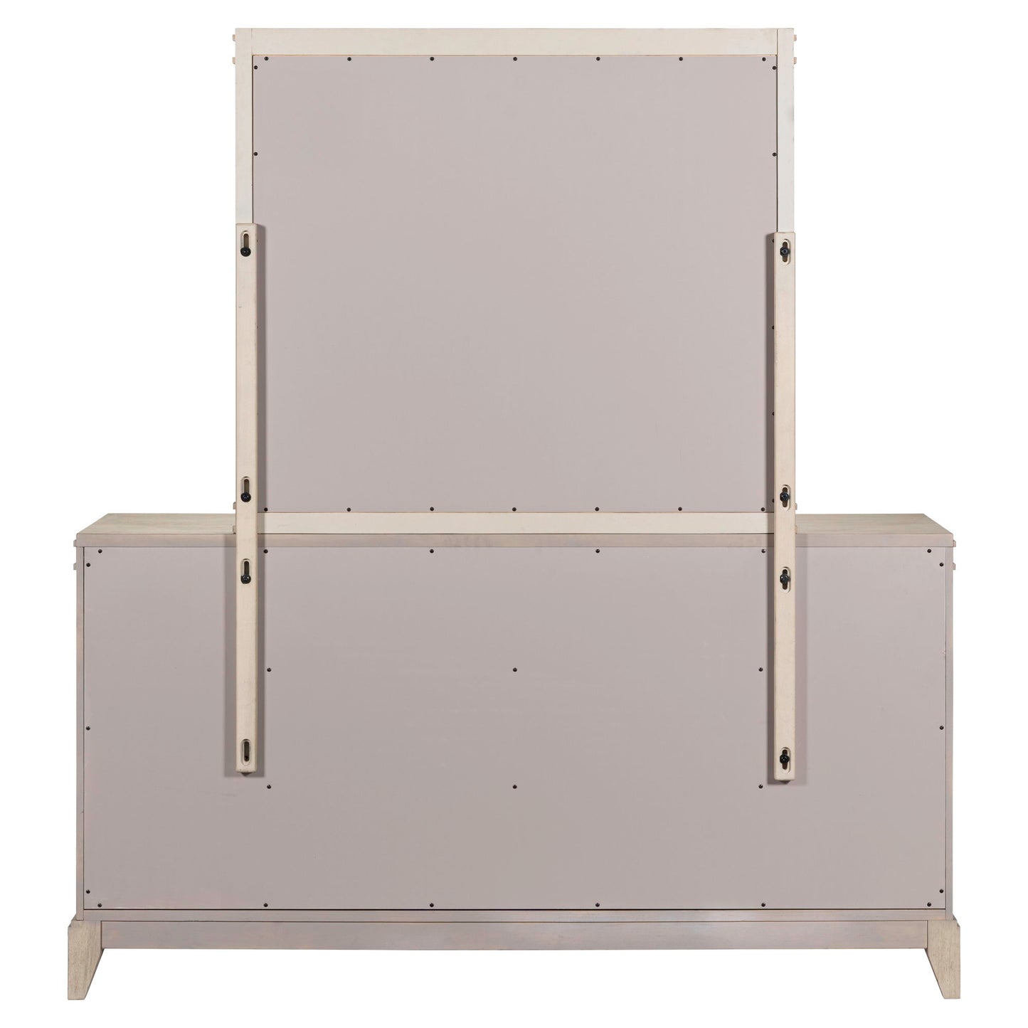 New Haven - Dresser & Mirror - White - Hornell Furniture Outlet