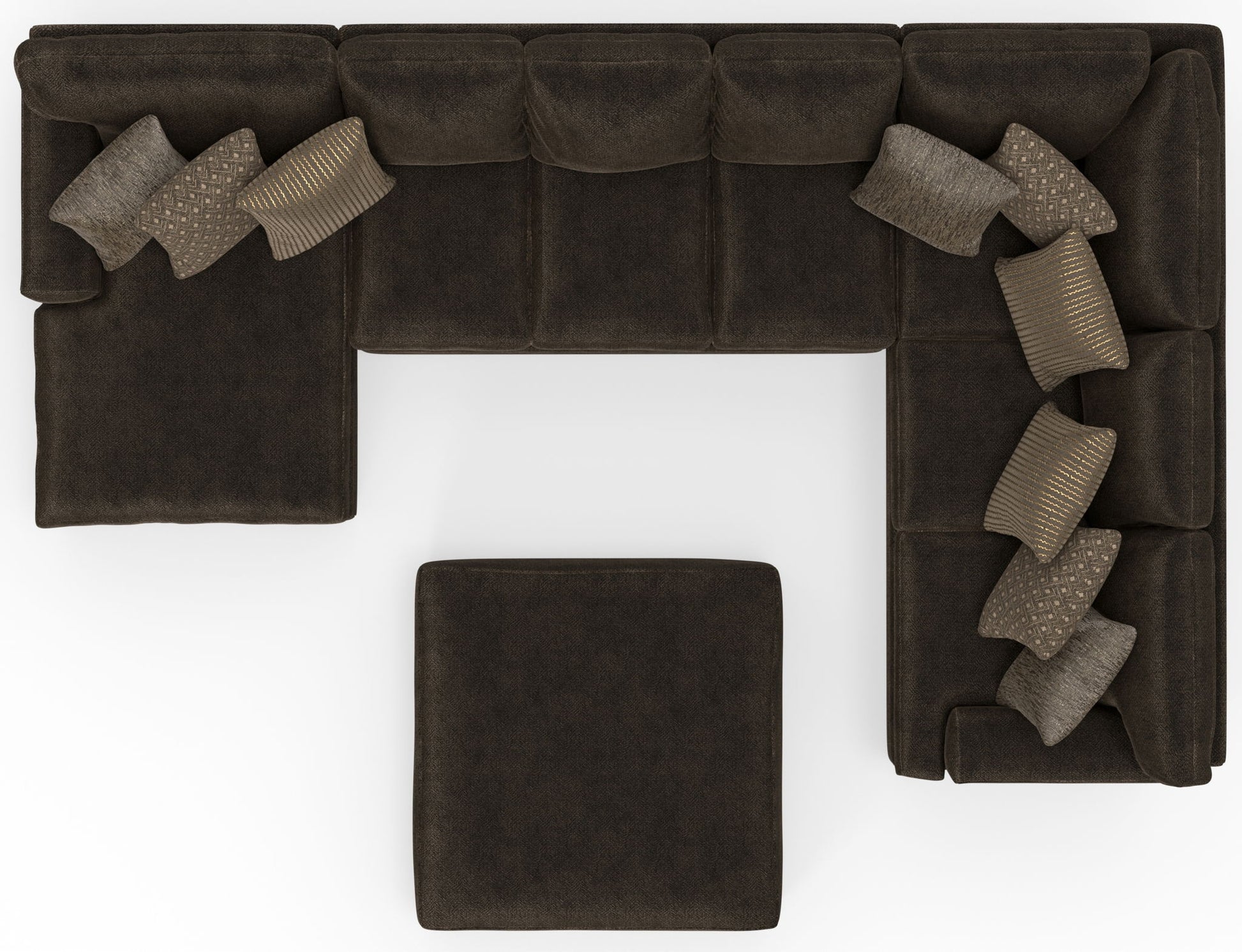 Mammoth - Sectional With Cocktail Ottoman - Hornell Furniture Outlet