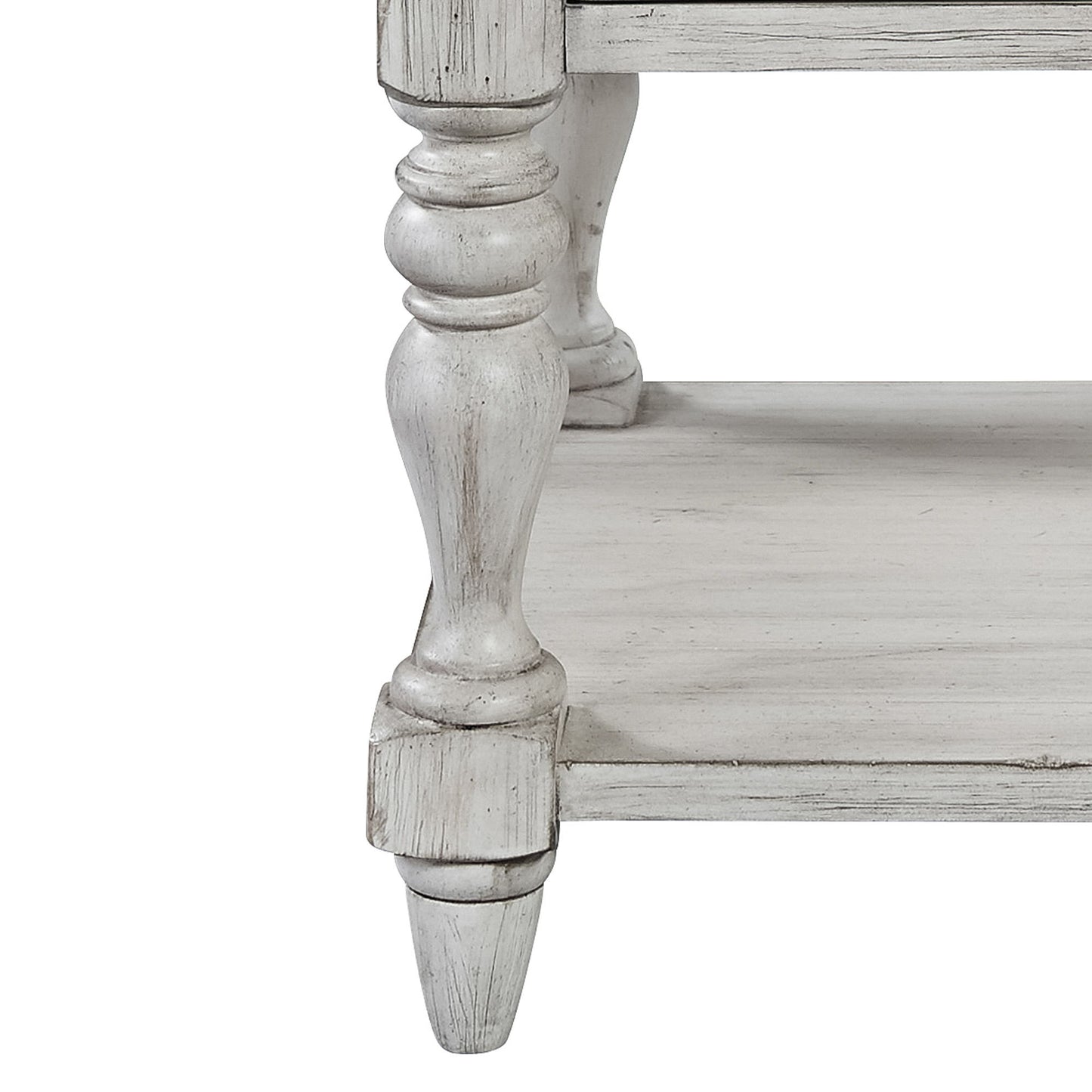 Farmhouse Reimagined - 1 Drawer Nightstand - White - Hornell Furniture Outlet