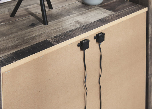 Derekson - Multi Gray - Two Drawer Night Stand - Hornell Furniture Outlet