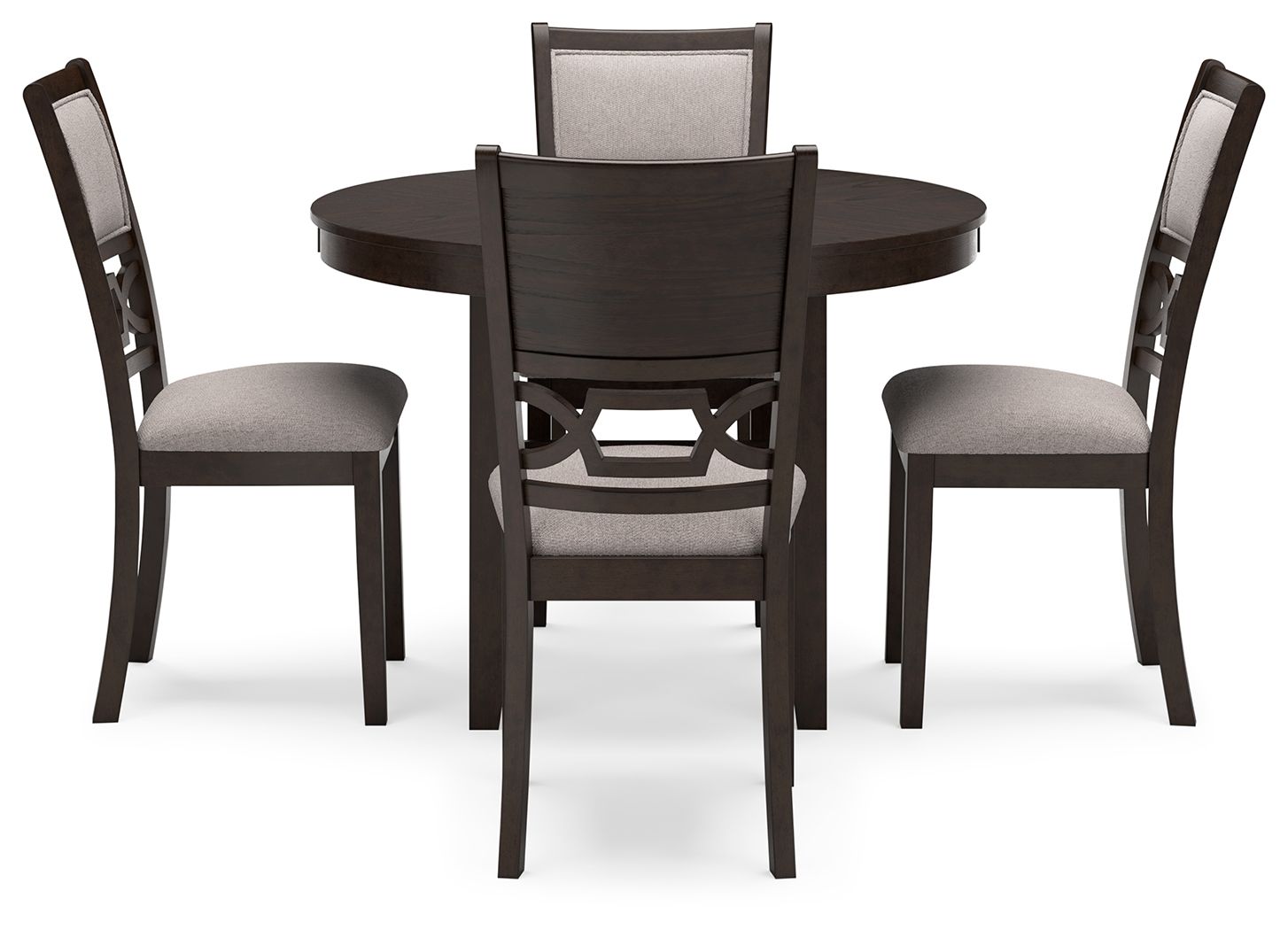Langwest - Brown - Dining Room Table Set (Set of 5) - Hornell Furniture Outlet