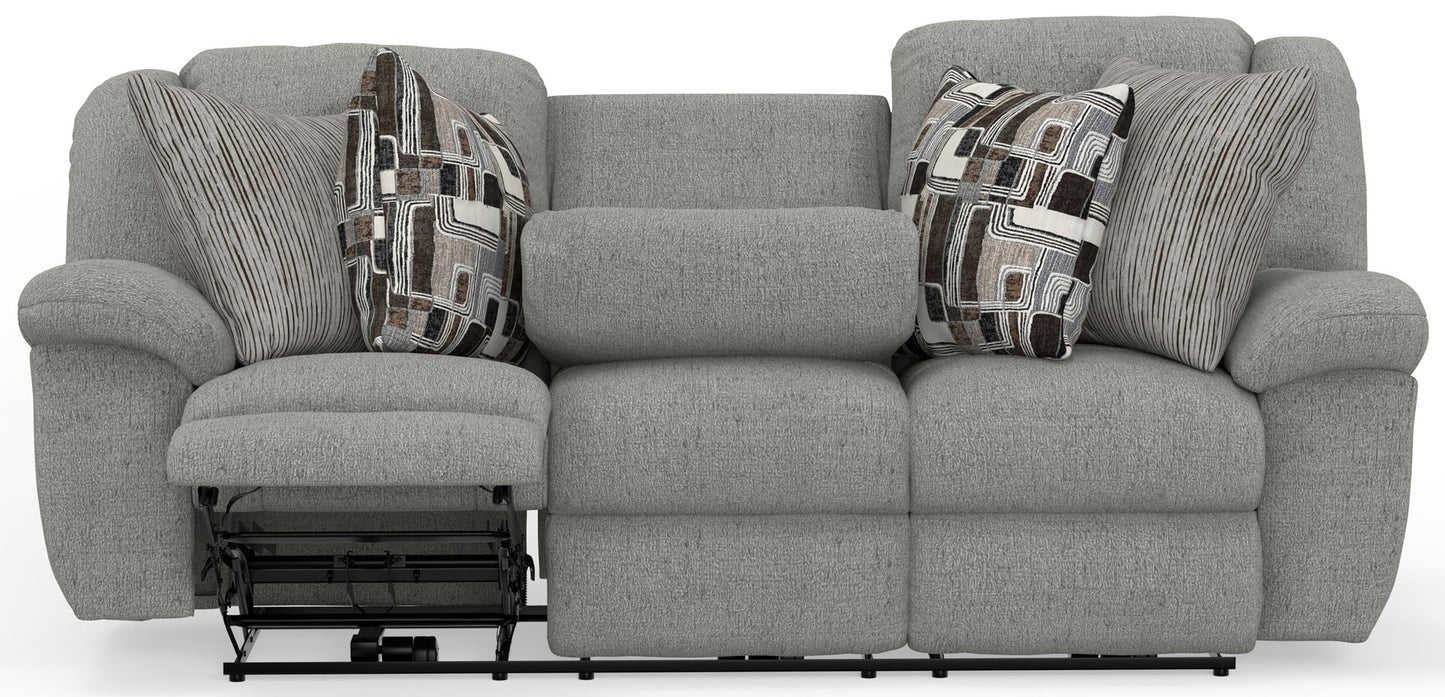 Trifecta - Sofa With 3 Recliners and Drop Down Table - Hornell Furniture Outlet