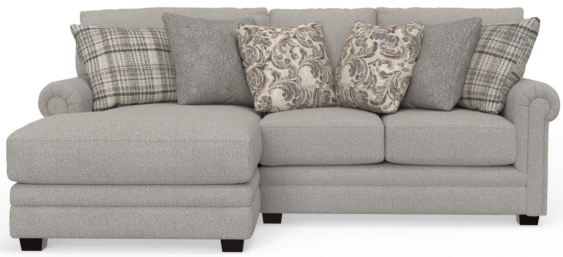 Livingston - Sectional With Comfort Coil Seating And Accent Pillows Included - Hornell Furniture Outlet