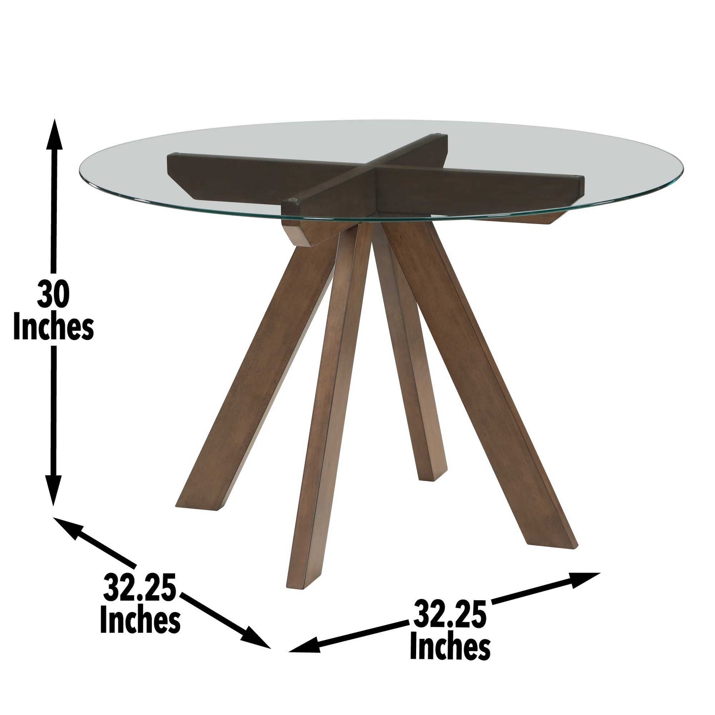 Wade - 5 Piece Dining Set - Dark Brown - Hornell Furniture Outlet