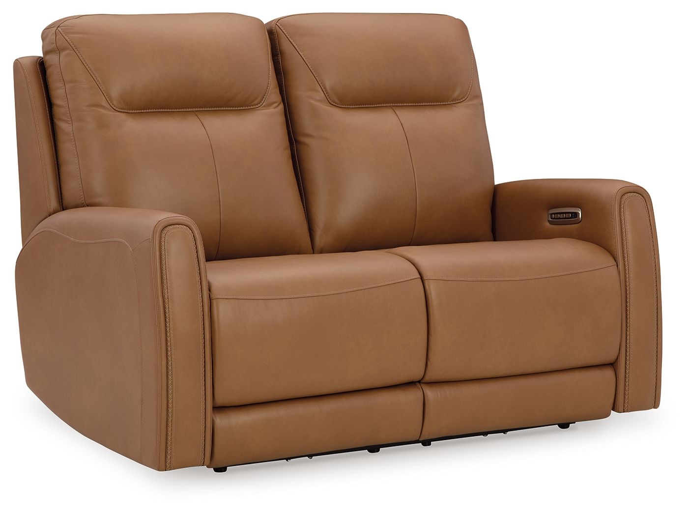 Tryanny - Butterscotch - Power Reclining Loveseat/ Adj Headrest - Hornell Furniture Outlet