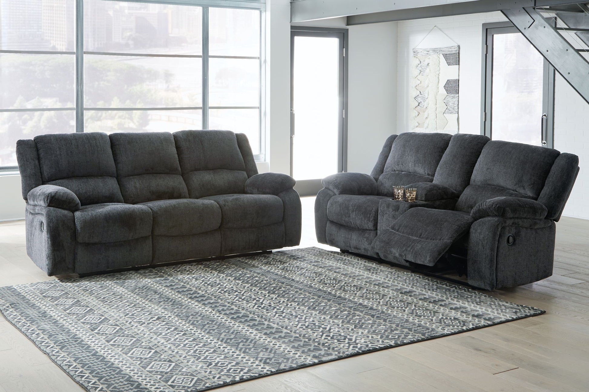 Draycoll - Reclining Living Room Set - Hornell Furniture Outlet