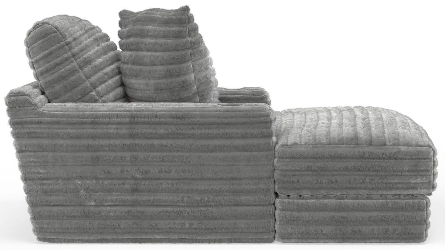 Comfrey - 2 Arm Chaise - Moonstruck - Hornell Furniture Outlet