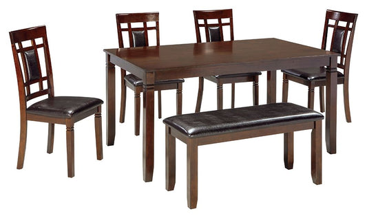 Bennox - Brown - Dining Room Table Set (Set of 6) - Hornell Furniture Outlet