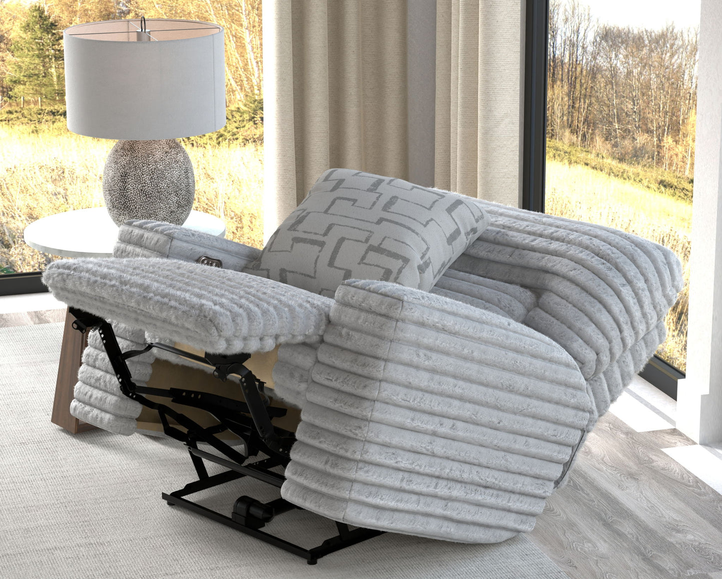 Lynx - Power Recliner With Zero Gravity - Hornell Furniture Outlet