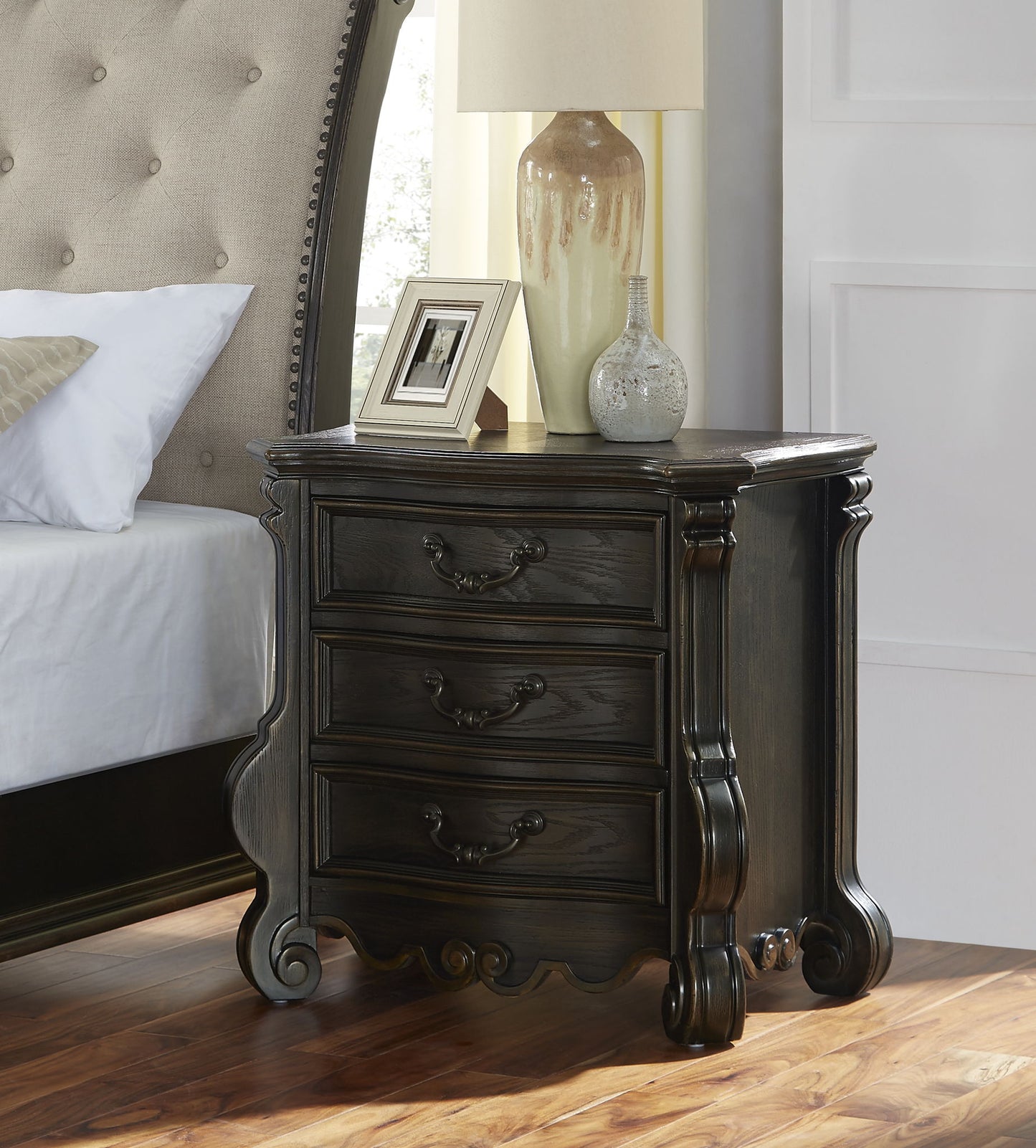 Rhapsody - 6 Piece Queen Bedroom Set - Dark Brown - Hornell Furniture Outlet