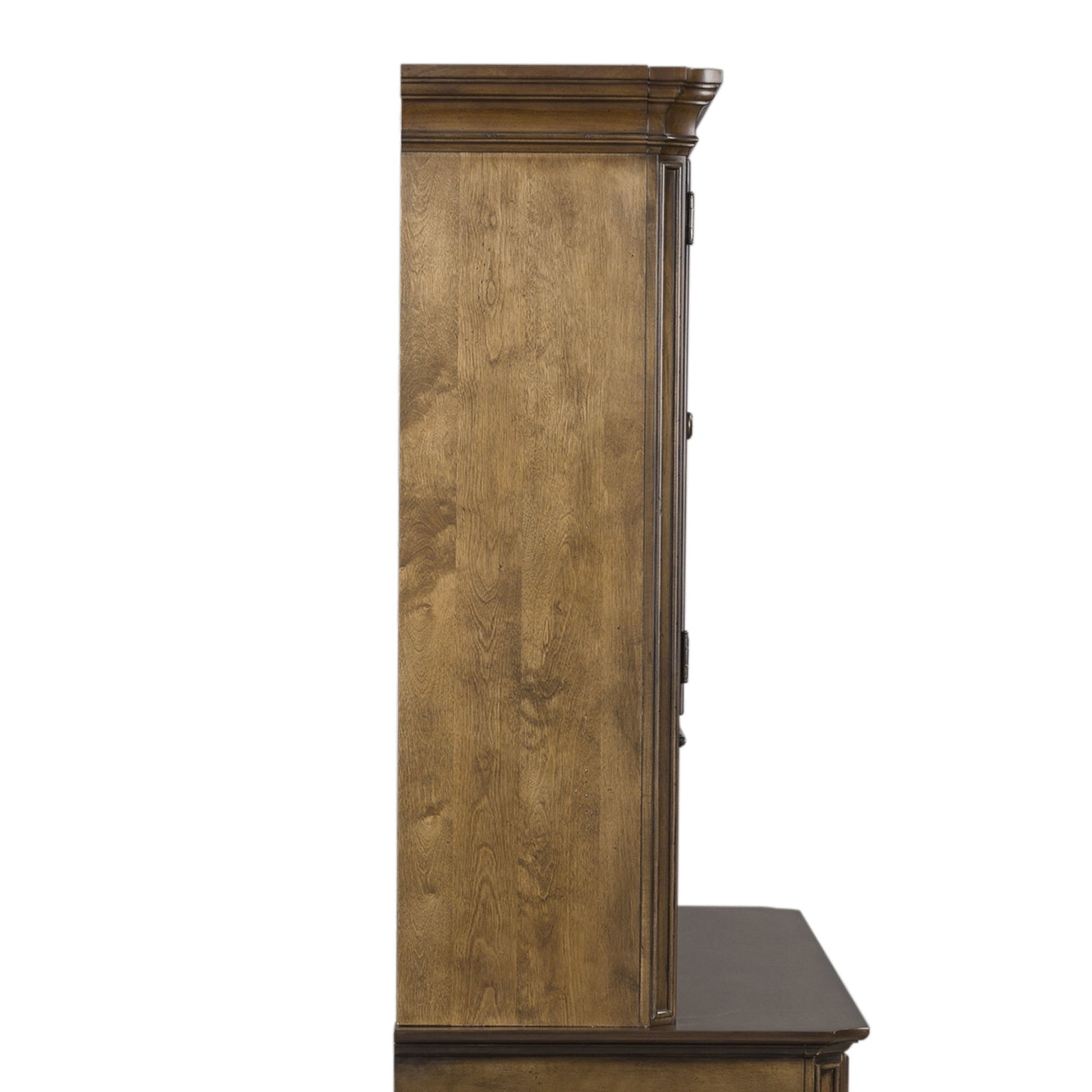 Amelia - Jr Executive Credenza Hutch - Dark Brown - Hornell Furniture Outlet