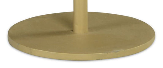 Oceana - Agate Top Round Chairside Table - Blue - Hornell Furniture Outlet