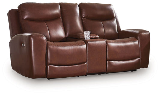 Next Move - Power Reclining Loveseat With Console / Adjustable Headrest - Hornell Furniture Outlet
