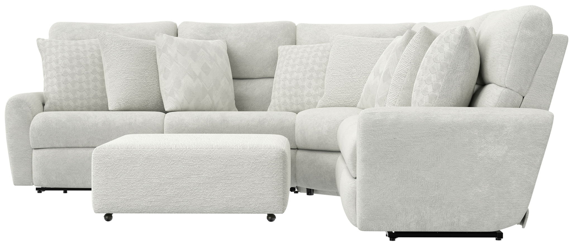 Majesty - Deep Seating Power Reclining Sectional - Hornell Furniture Outlet