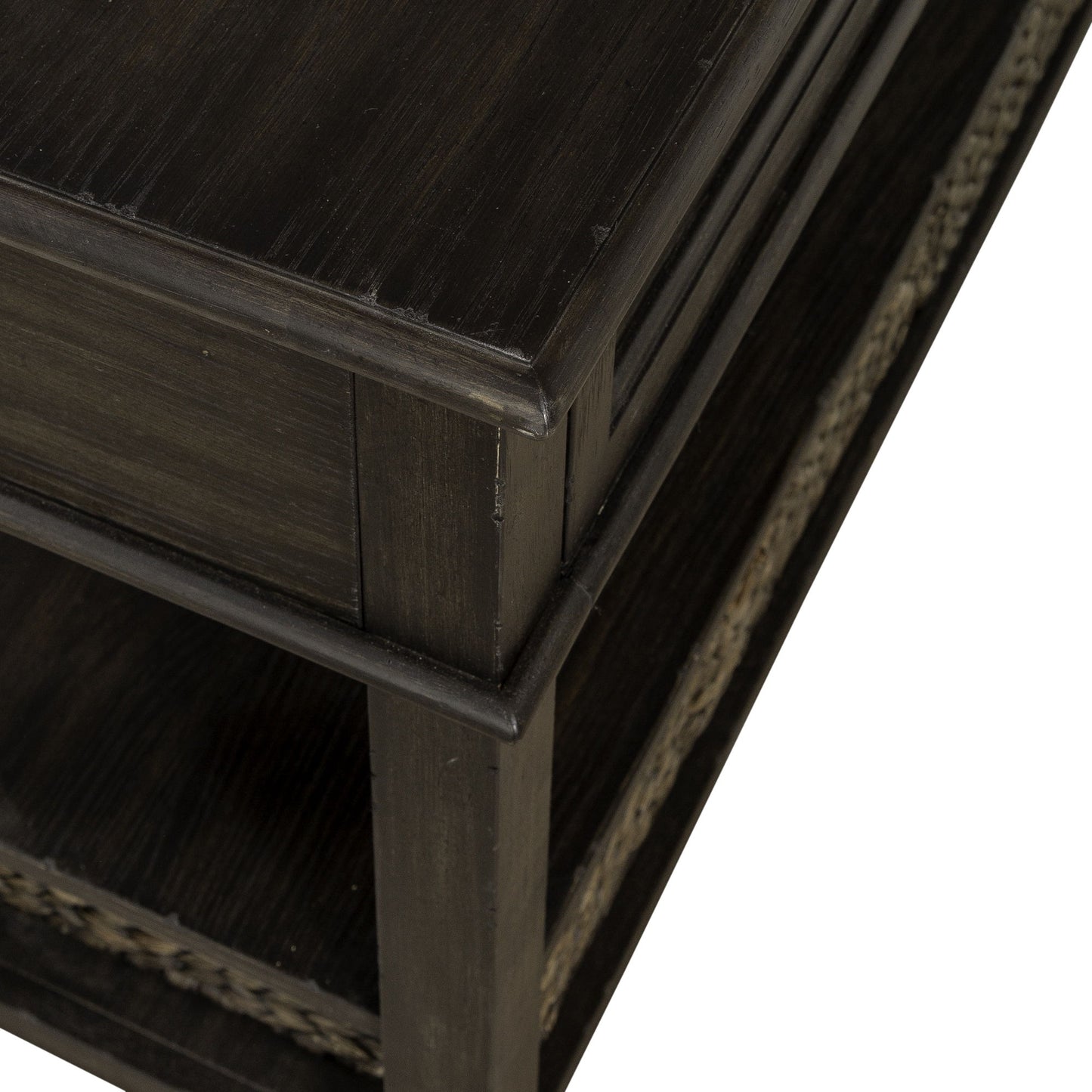 Mill Creek - 2 Drawer Sofa Table - Dark Brown - Hornell Furniture Outlet