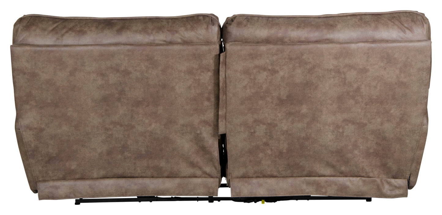 Hollins - 88" Power Reclining Sofa - Coffee - Hornell Furniture Outlet
